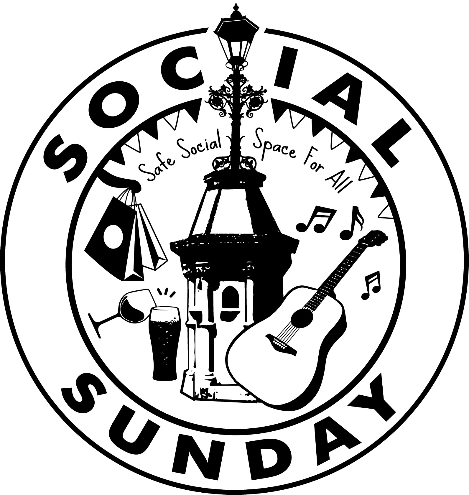 Social Sundays Logo Outlined