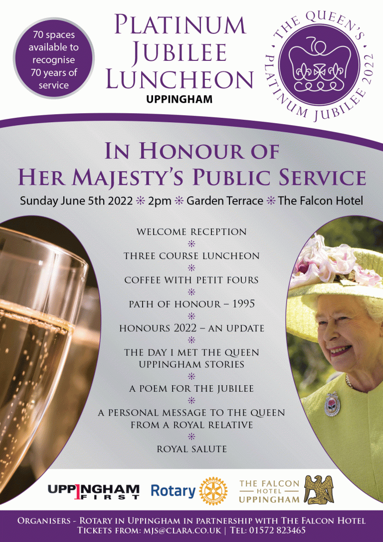 Uppingham Platinum Jubilee Sunday Luncheon Event Uppingham First